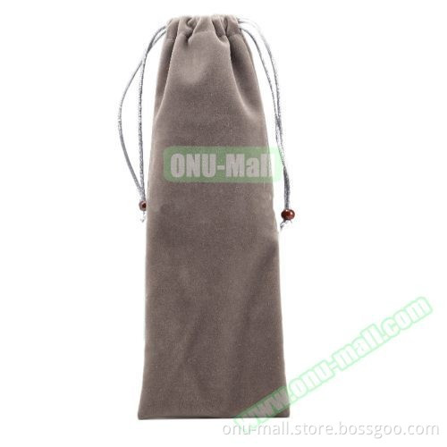 11cm x 27cm Soft Flannel Portable Monopod Bag Selfie Stick Bag with Strap